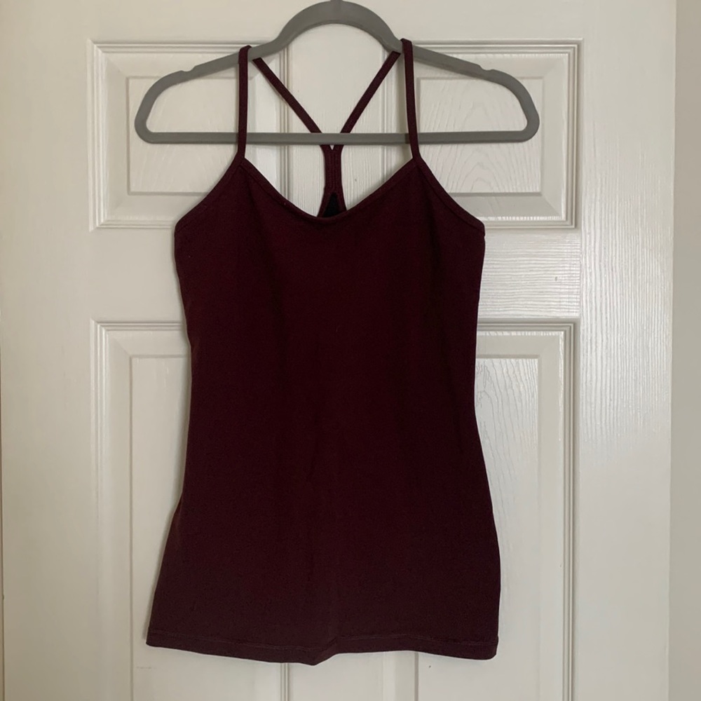 Lululemon Y back tank top, size 8